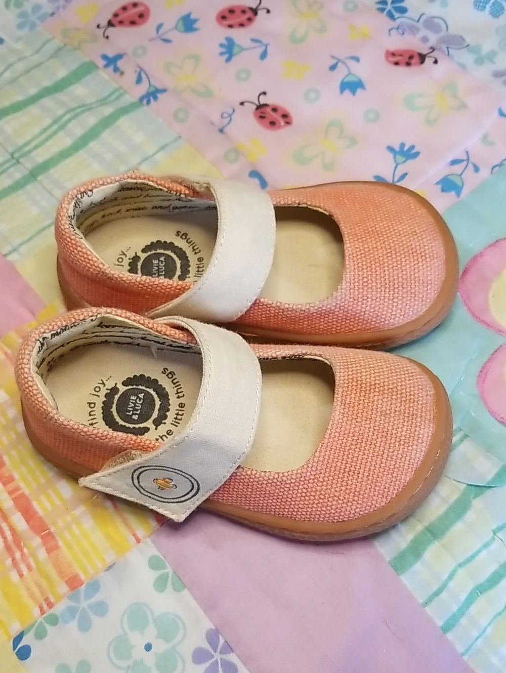 Livie & Luca Peach Carta II Mary Jane  Size 5